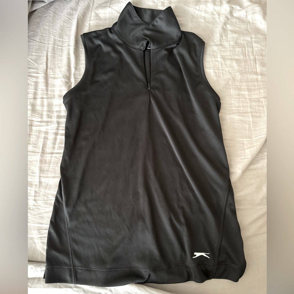 Cute sleeveless golf polo